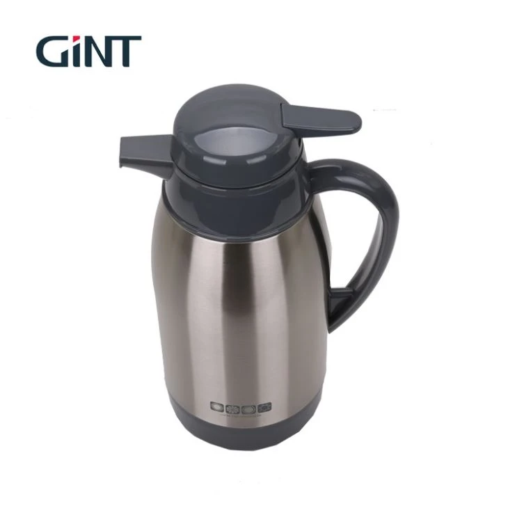 Double Wall Stainless Steel Vacuum Insulated Thermos Coffee Pot Beverages Dispenser. 1L / 1.3L / 1.6L / 1.9L